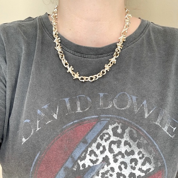 Silver XOX Chain Necklace & Matching Bracelet - Picture 2 of 14